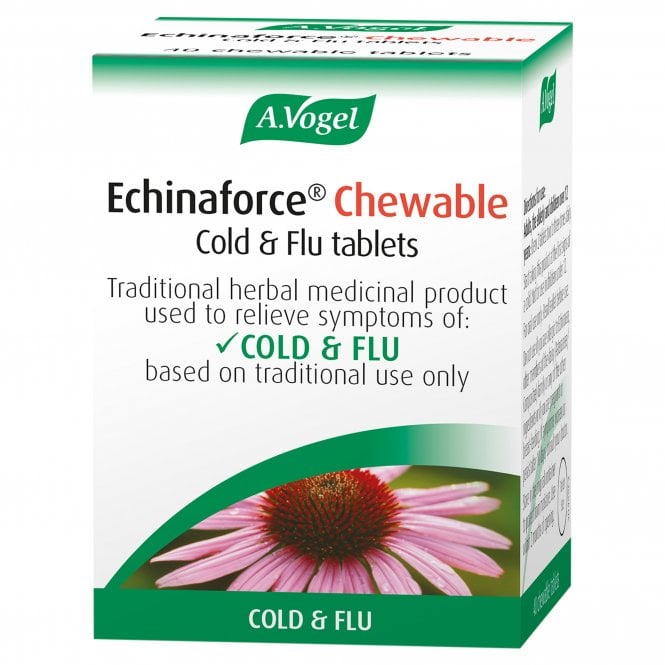 A Vogel Echinaforce for Colds & Flu - 40 Chewable Tablets