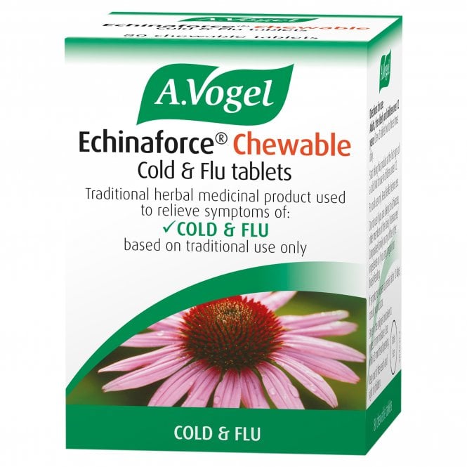 A Vogel Echinaforce for Colds & Flu - 80 Chewable Tablets