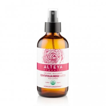 Alteya Organics Organic Bulgarian Centifolia Rose Water Amber Glass Bottle - 240ml