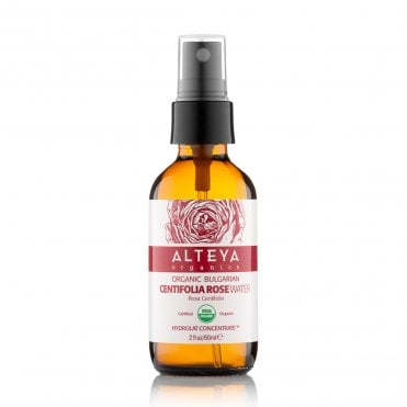 Alteya Organics Organic Bulgarian Centifolia Rose Water Amber Glass Bottle - 60ml