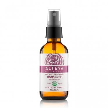 Alteya Organics Organic Bulgarian Rose Water Amber Glass Bottle - 60ml