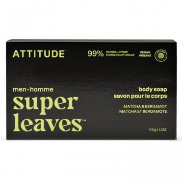 ATTITUDE Men's Matcha & Bergamot Body Soap - 113g