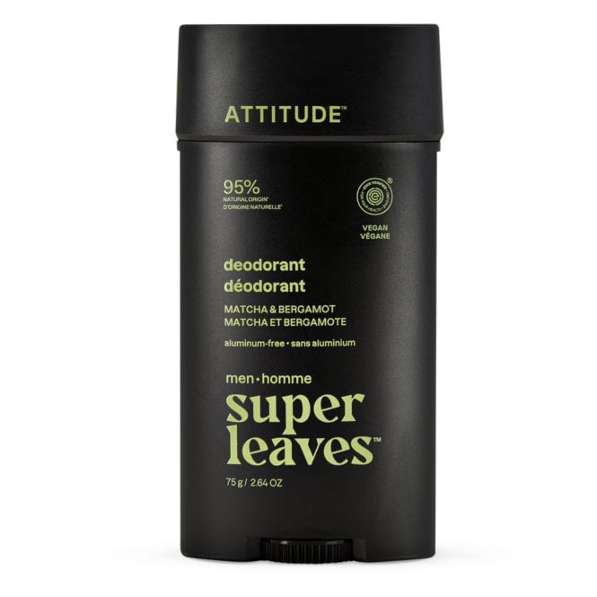 ATTITUDE Men's Matcha & Bergamot Deodorant - 75g