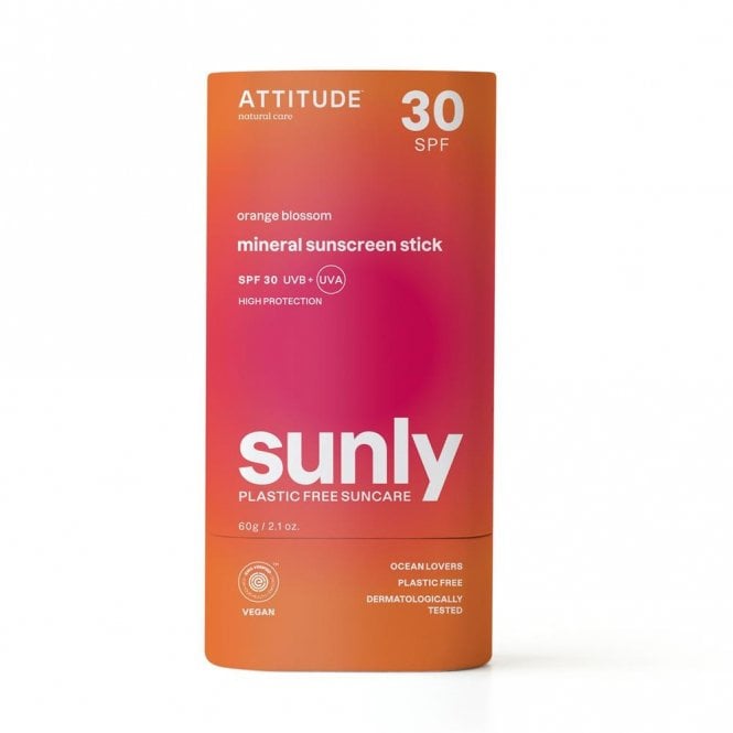 ATTITUDE Sunly Orange Blossom Mineral Sunscreen Stick SPF30 - 60g
