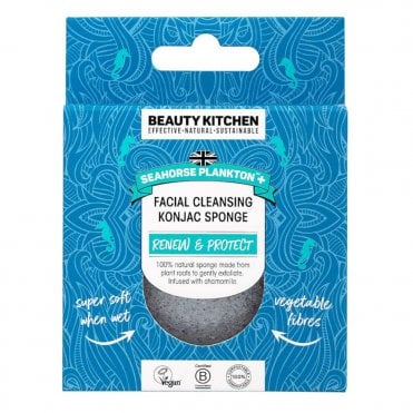 Beauty Kitchen Seahorse Plankton+ Facial Cleansing Konjac Sponge