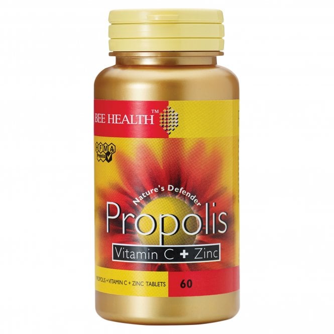Bee Health Propolis Vitamin C and Zinc - 60 Tablets