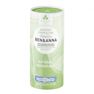 Ben & Anna Sensitive Lemon & Lime Natural Deodorant Stick - 40g