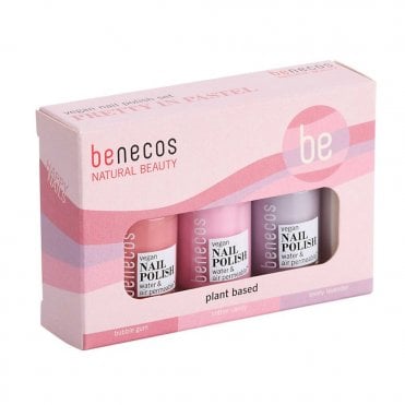 benecos Happy Nails Pretty Pastel Nail Gift Set - 3 x 5ml