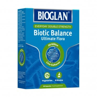 Bioglan Biotic Balance - 20 Billion Live Bacteria - 30 Capsules