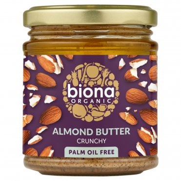 Biona Organic Crunchy Almond Butter - 170g