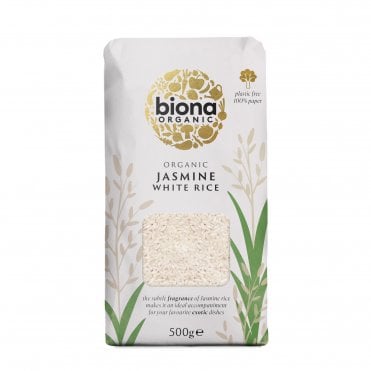Biona Organic Jasmine White Rice - 500g