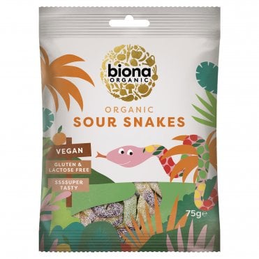 Biona Organic Sour Snakes - 75g