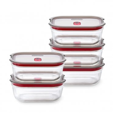 Black+Blum Stack + Nest Glass Food Box Set - 5 x Small