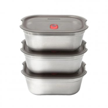 Black+Blum Stainless Steel Meal Prep Box Set - 3 x Medium