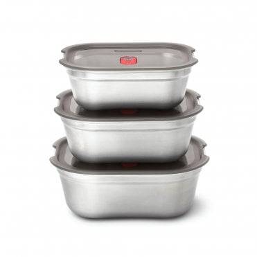 Black+Blum Stainless Steel Meal Prep Box Set - Small, Medium & Large