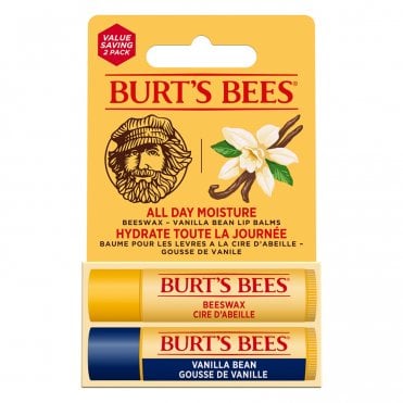 Burt's Bees Beeswax + Vanilla Bean Lip Balm Duo - 2 x 4.25g
