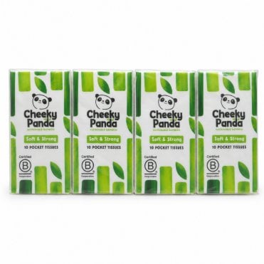Cheeky Panda Soft & Strong Pocket Tissues - 8 Pack