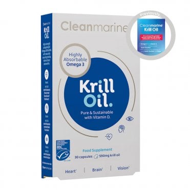 Cleanmarine Krill Oil - 30 x 590mg Capsules