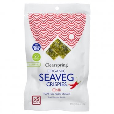 Clearspring Organic Chilli Seaveg Crispies - 4g x 5 Pack