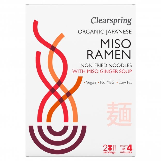 Clearspring Organic Miso Ramen Noodles with Miso Ginger Soup - 210g