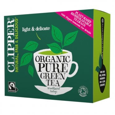 Clipper Organic Fairtrade Pure Green Tea - 80 Teabags