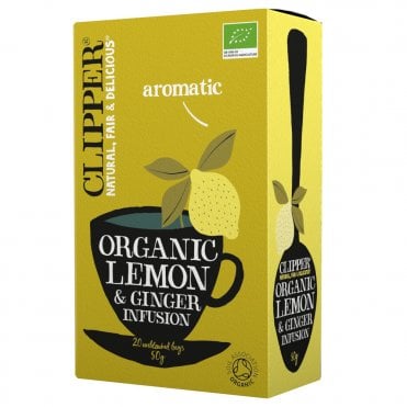 Clipper Organic Lemon & Ginger Infusion - 20 Teabags