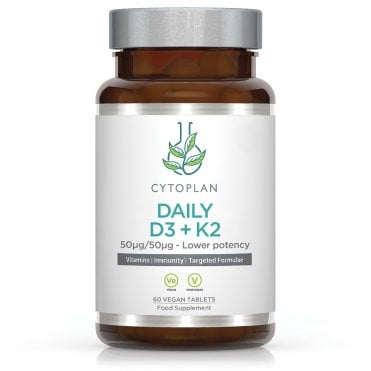 Cytoplan Daily D3 & K2 - 60 Tablets