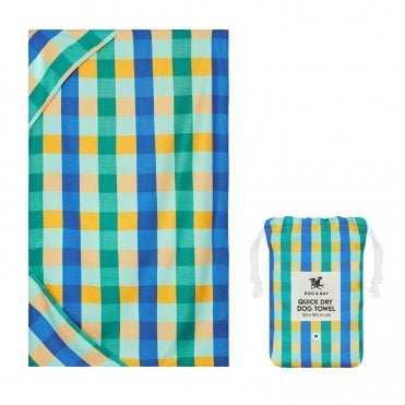 Dock & Bay Puppy Plaid Quick Dry Dog Towel - Medium