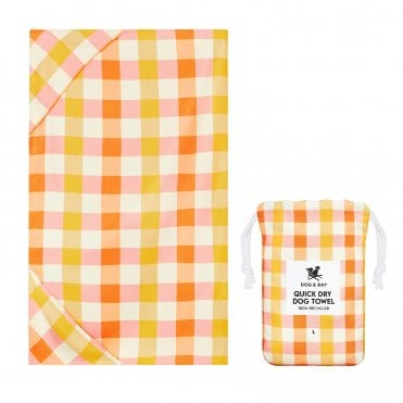 Dock & Bay Rhubark & Custard Quick Dry Dog Towel - Large