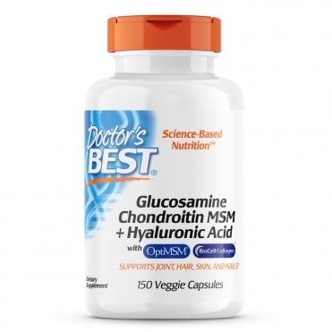 Doctors Best Glucosamine Chondroitin MSM & Hyaluronic Acid - 150 Vegicaps