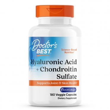 Doctors Best Hyaluronic Acid + Chondroitin Sulphate - 180 Capsules
