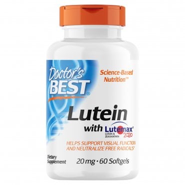 Doctors Best Lutein featuring Lutemax - 60 x 20mg Softgels