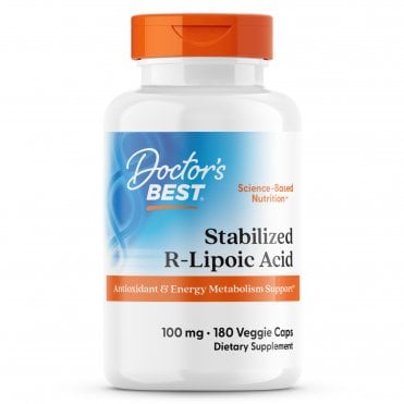 Doctors Best Stabilised R-Lipoic Acid - 180 x 100mg Vegicaps