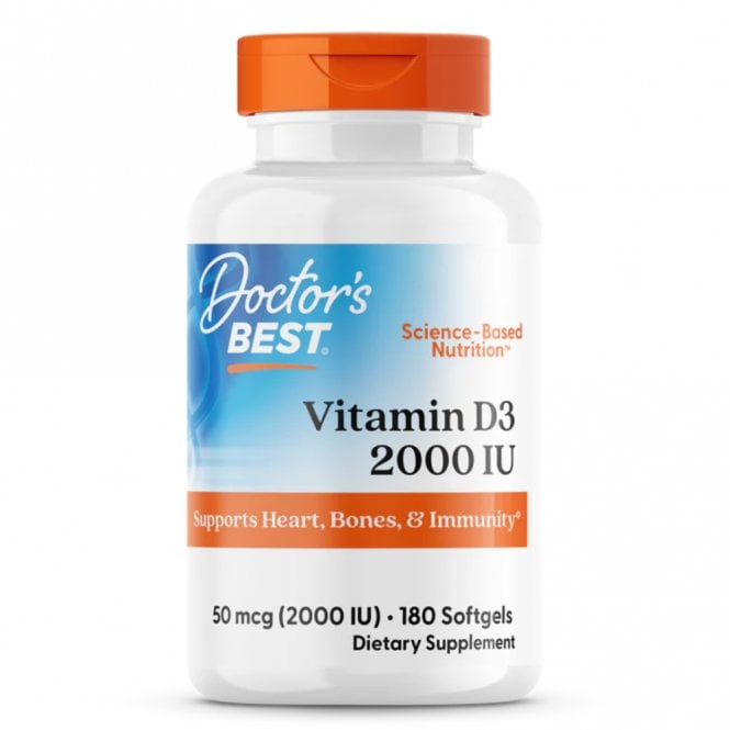 Doctors Best Vitamin D3 2000 IU - 180 Softgels