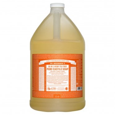 Dr Bronner's Organic 18-in-1 Tea Tree Pure-Castile Liquid Soap Refill - 3.8 Litre