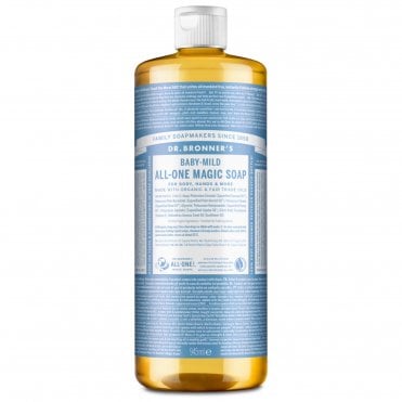 Dr Bronner's Organic Baby-Mild Unscented All-One Magic Soap - 945ml