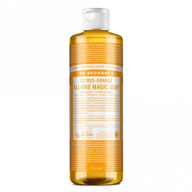 Dr Bronner's Organic Citrus-Orange All-One Magic Soap - 475ml