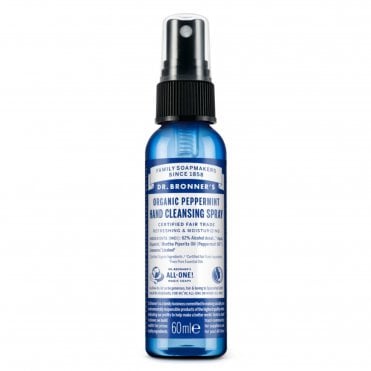 Dr Bronner's Organic Peppermint Hand Cleansing Spray - 60ml