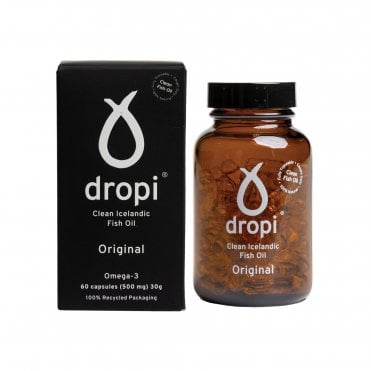 Dropi Original Clean Icelandic Fish Oil - 60 x 500mg Capsules