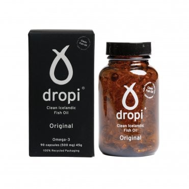 Dropi Original Clean Icelandic Fish Oil - 90 x 500mg Capsules