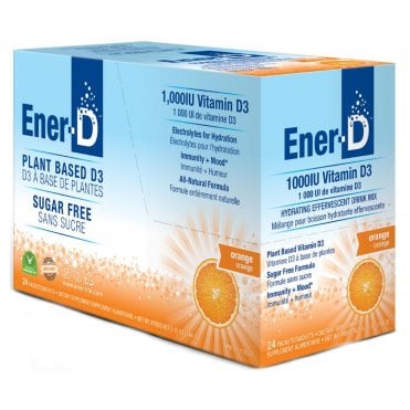 Ener-Life Ener-D Orange Effervescent Vitamin D Drink - 24 Sachets