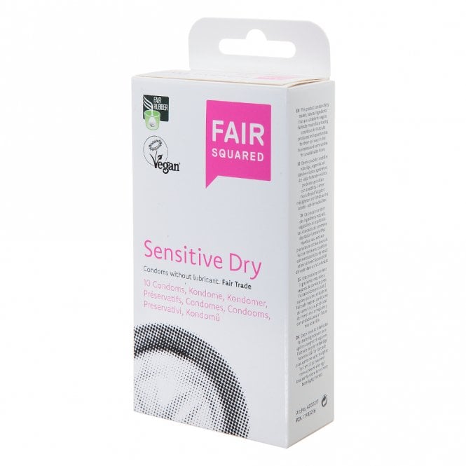 Fair Squared Sensitive Dry Condoms - 10 Pack