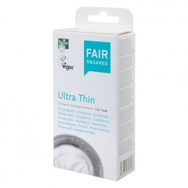 Fair Squared Ultra Thin Condoms - 10 Pack