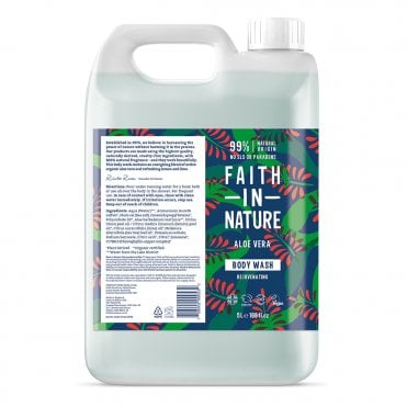 Faith in Nature Aloe Vera Rejuvenating Body Wash Refill - 5 Litre