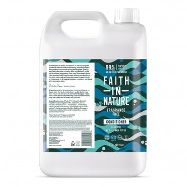 Faith in Nature Fragrance-Free Sensitive Conditioner for All Hair Types Refill - 5 Litre