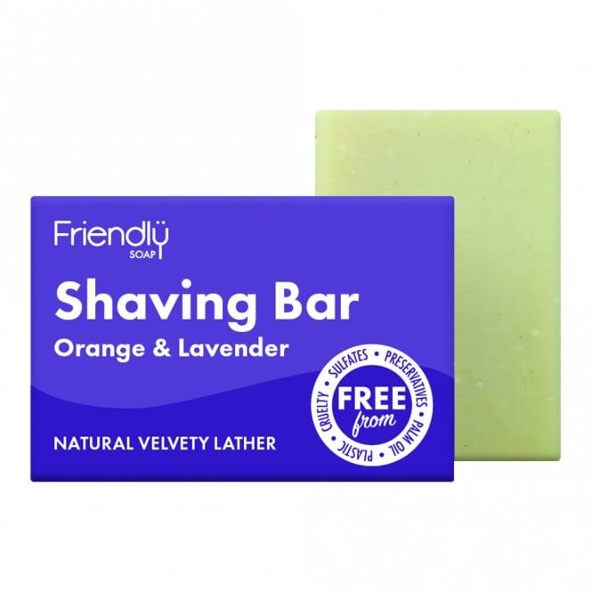 Friendly Soap Orange & Lavender Shaving Bar - 95g