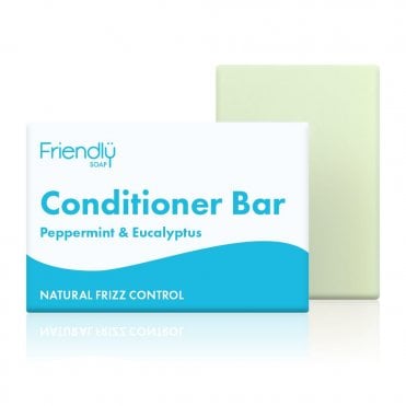 Friendly Soap Peppermint & Eucalyptus Conditioner Bar - 90g