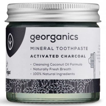 Georganics Organic Activated Charcoal Mineral Toothpaste - 60ml