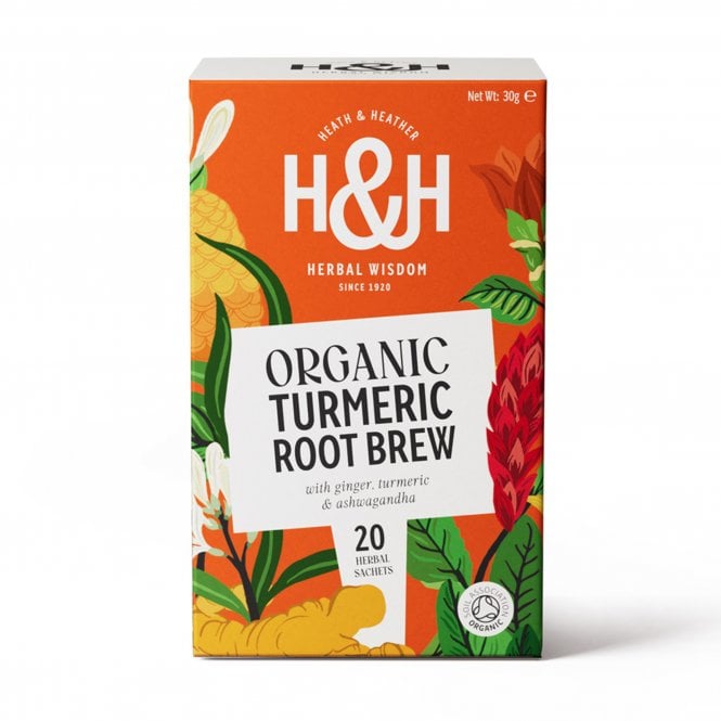 Heath & Heather Organic Turmeric Root Brew - 20 Teabags