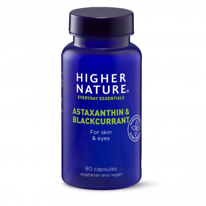 HIGHER NATURE Astaxanthin & Blackcurrant - 90 Vegicaps